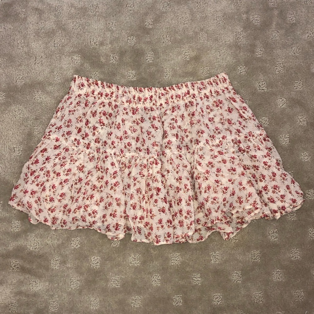 Blu Floral Moon Mini Skirt